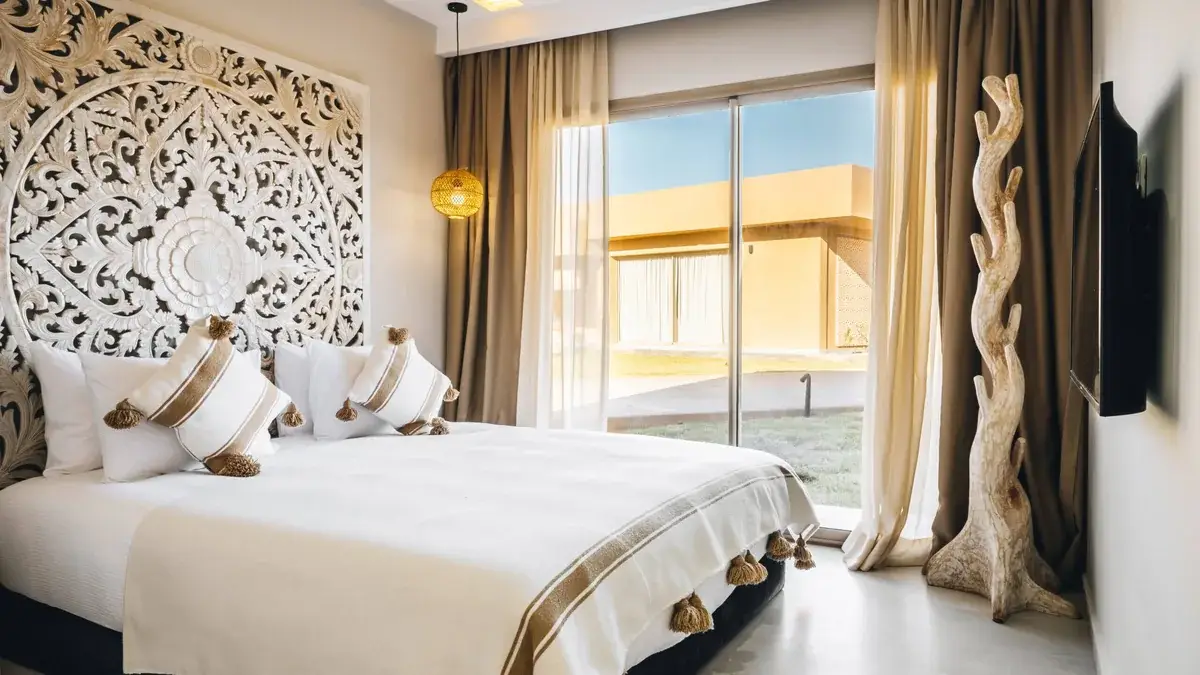 Chambre de Tulum Beach Resort ouverte sur le jardin
